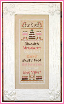 Cake Menu 65w x 163h Country Cottage Needleworks 16-1536 YT