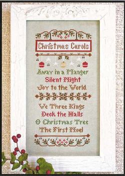 Christmas Carols 77w x 166h Country Cottage Needleworks 10-2279