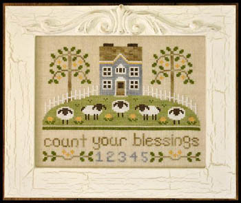 Count Your Blessings 110 x 82 Country Cottage Needleworks 13-2236