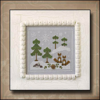 Frosty Forest 6 - Snowy Foxes by Country Cottage Needleworks 14-1581