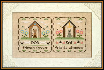 Furry Friends 160 x 83 Country Cottage Needleworks 15-1115 YT