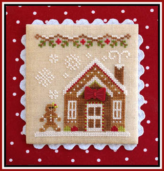 Gingerbread Village 5-Gingerbread House 3  55w x 60h Country Cottage Needleworks 16-1114