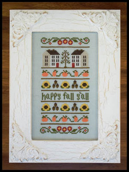 Happy Fall Y'all 73w x 106h Country Cottage Needleworks 17-1987 YT