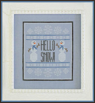 Hello Snow 93w x 107h Country Cottage Needleworks 17-2358 YT