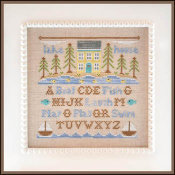 Lake House 89w x 89h Country Cottage Needleworks 14-2004 YT