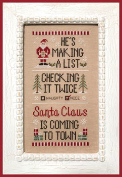 Santa's List 71w x 136h Country Cottage Needleworks 18-2523 YT