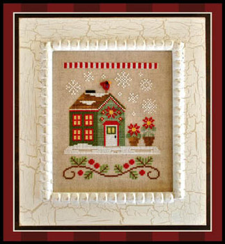 Santa's Village 2-Poinsettia Place by Country Cottage Needleworks 12-3119