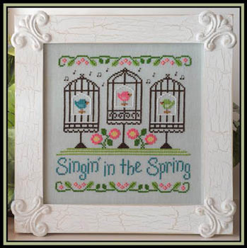 Singin In The Spring 103 x 103 Country Cottage Needleworks 13-1493 YT