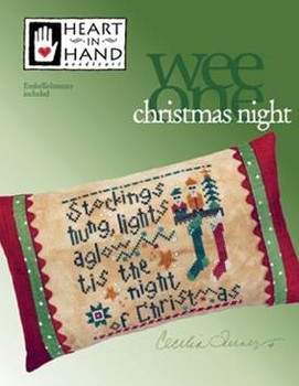 Christmas Night (w/emb) Heart In Hand Needleart  18-2452