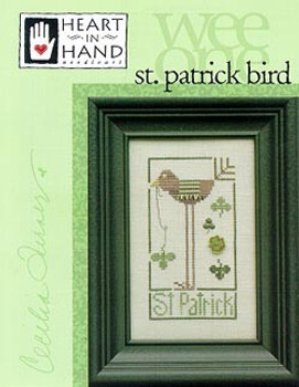 St. Patrick Bird (Wee One) 42w x 78h Heart In Hand NeedleArt 04-1136