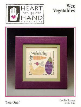 Wee Vegetables 70 x 70 Heart In Hand Needleart 97-2023 YT