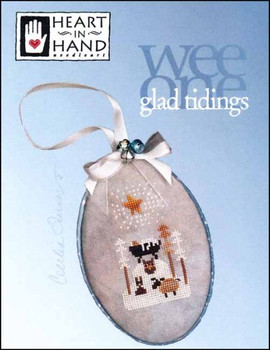 YT Wee One: Glad Tidings 32w x 55h. Heart In Hand Needleart