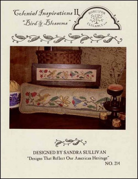 YT Colonial Inspirations 2:  Bird & Blossoms 133w x 24h Homespun Elegance Ltd