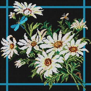 3300 Daisies 13 Mesh 14 x 14 Treglown Designs