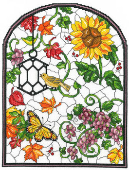 Autumn Stained Glass 138 x 183 Imaginating 13-1569