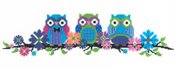 Owls On The Branch 58 X 229 Imaginating 14-1485