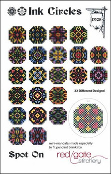 YT Spot On each design is 17 stitches square Ink Circles