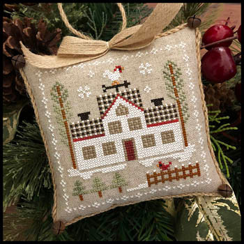 Farmhouse Christmas 7 - Cock-a-doodle-do 63 x 63 Little House Needleworks 18-2141
