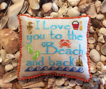 To The Beach & Back 88h x 90w Needle Bling Designs 17-1920 YT