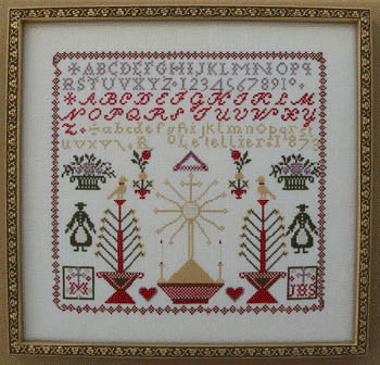 R. Le Tellier 1873 169w x 158h Queenstown Sampler Designs 18-2008 YT