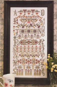 Bucklebury Sampler 158 x 335 Rosewood Manor Designs 14-1402