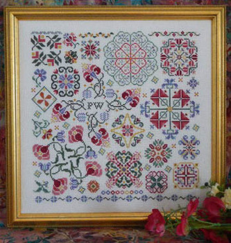 Swirling Flowers 178w x 178h Rosewood Manor Designs 16-2034  YT