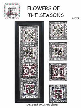 Flowers Of The Seasons 93 x 369. Rosewood Manor Designs  19-1179 YT