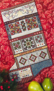 YT Christmas Stars Quilt Stocking 170 X 260  Rosewood Manor Designs