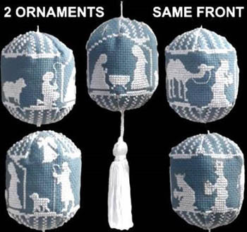 Nativity Ornaments 14W x 69H (each) Xs And Ohs 19-1255 YT