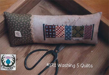 Washing 5 Quilts 77 x 28 Thistles 18-1394 YT