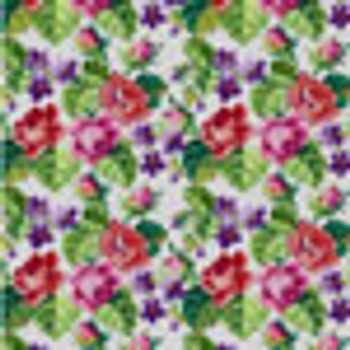 G-655 Roses & Violets White 13 Mesh 13x13 Treglown Designs