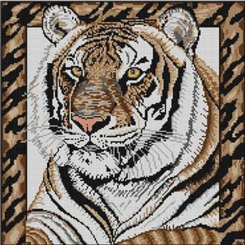 G-494 Tiger 13 Mesh 15 x 15 Treglown Designs