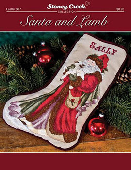 Santa And Lamb 126w x 197h Stoney Creek Collection 17-2276