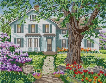 G-601 Spring Scene 13 Mesh 15 x 12 Treglown Designs