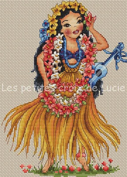 Hawaiian Girl by Les Petites Croix De Lucie 18-1956