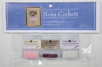 NC245E Nora Corbett White Clover  Poison Pixies  Embellishment Pack