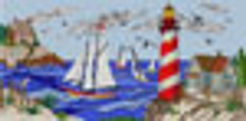 G-639 Lighthouse 13 Mesh 11 x 14 Treglown Designs