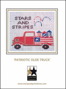 YT Patriotic Olde Truck 128W x 124H Twin Peak Primitives