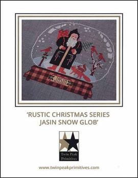 YT Rustic Christmas Series Jasin Snow Globe 110W x 116H Twin Peak Primitives