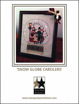 YT Snow Globe Carolers 97W x 118H Twin Peak Primitives
