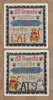 Cat Owner's Welcome 92W x 92H Waxing Moon Designs 19-1678 YT