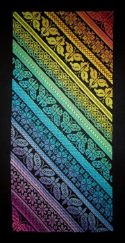 NE027 Twisted Rainbow Sampler (cross stitch only version) 144 x 288 Northern Expressions NE027XS 