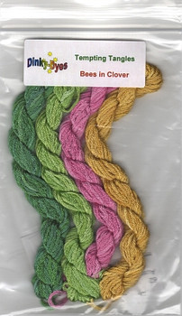 Bees In Clover 126w x 126h With Silk Pack Tempting Tangles TT-BIC