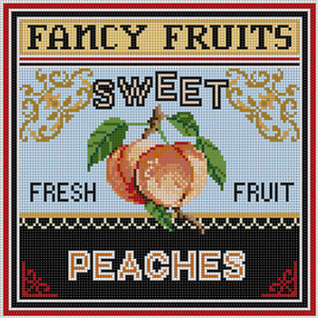 G-726 Peaches 13 Mesh 9 x 9 Treglown Designs