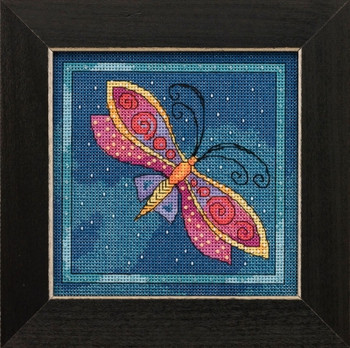 LB141911 Dragonfly Capri Mill Hill Laurel Burch 