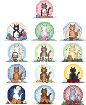 The Millennium Cats 40 x 30 Kitty And Me Designs