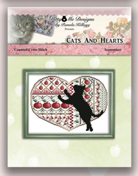 Cat And Heart September 101 x 77 Kitty And Me Designs