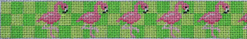 BL103 Flamingo Belt 36”x1.25” #18 mesh  Two Sisters Designs