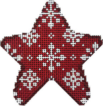 CT-2031R Red Snowflakes Mini Star 3 x 3 18 Mesh Associated Talents 