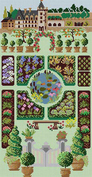 G-781 Formal Garden 13 Mesh 9 x 17 Treglown Designs